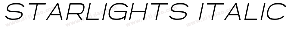 Starlights Italic字体转换
